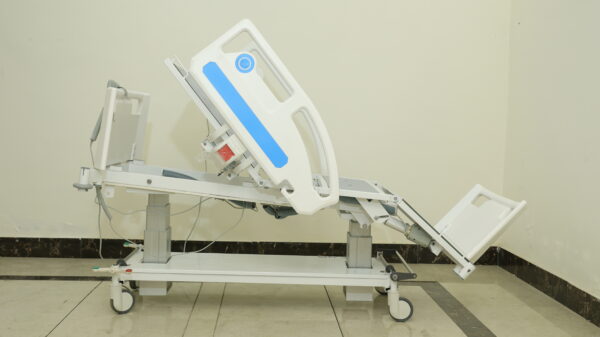 Evalia 4000 – Ultimate ICU Bed with Chair Position Advanced and Reliable Critical Care