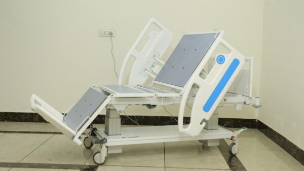 Evalia 4000 – Ultimate ICU Bed with Chair Position Advanced and Reliable Critical Care
