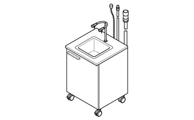 Mobile Sink on Castors